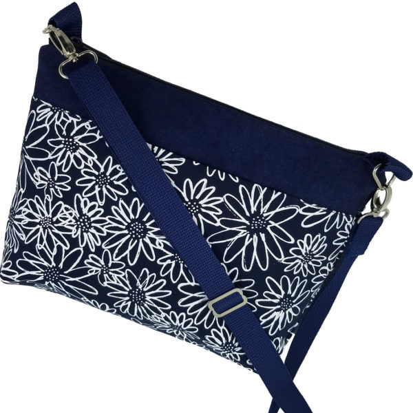 Fleurs on Navy crossbody