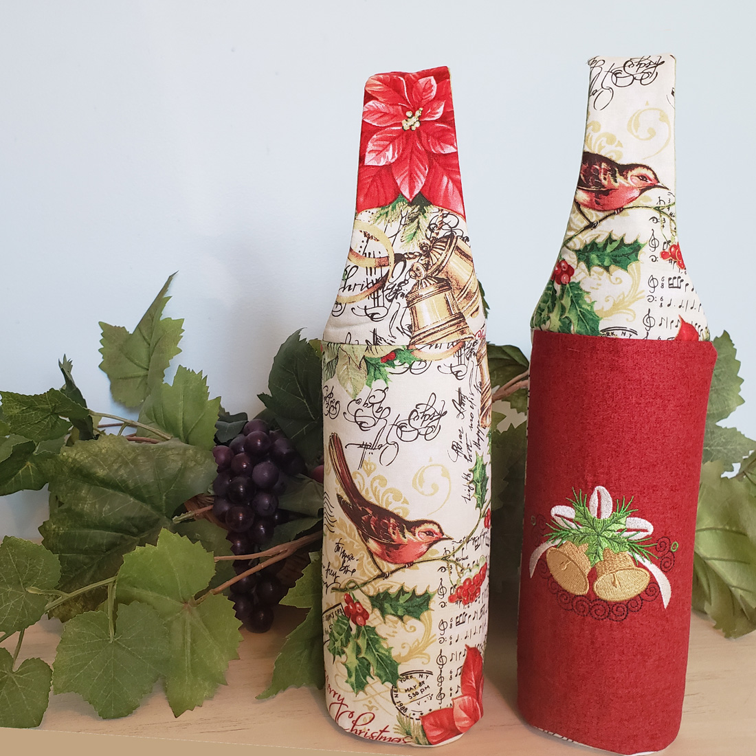 Christmas Wine Tote 2 Bells